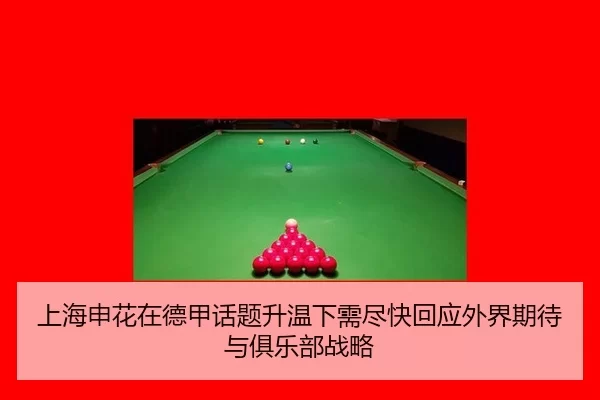上海申花在德甲话题升温下需尽快回应外界期待与俱乐部战略